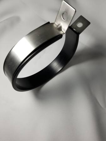 Ticon Industries - Ticon Industries Muffler Strap with EPDM Rubber 4.6" Canister - Stainless Steel