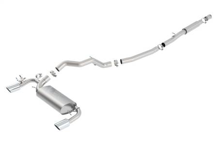 Borla - Borla 2016 Ford Focus RS Turbo 2.3L S-Type Catback Exhaust 4in Tips Single Split Rear Exit