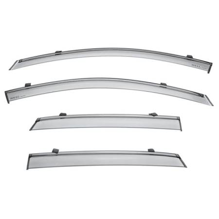 WellVisors - WellVisors Side Window Deflectors Hyundai Kona 2018+ w/ Black Trim