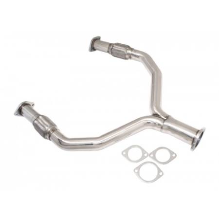 Manzo Headers, Exhausts, and More - Manzo Nissan 350Z 2007-2008 / Nissan 370Z 2009-2015 / Infiniti G37 2008-2015 / Infiniti Q50 2015+ 3.7L V6 VQ37VHR Stainless Steel Y Pipe