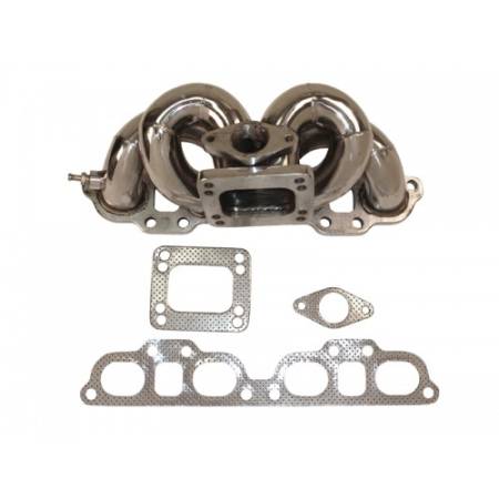 Manzo Headers, Exhausts, and More - Manzo Nissan 240SX Siliva 1989-1998 S13 / S14 SR20DET T3 / T4 Stainless Steel Top Mount Turbo Manifold