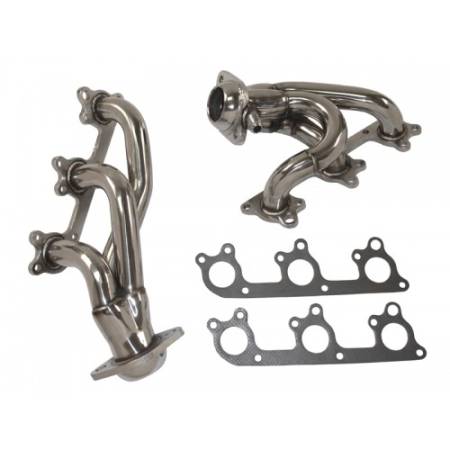 Manzo Headers, Exhausts, and More - Manzo Ford Mustang 2005-2010 S197 4.0L V6 245 CID SOHC Non GT Stainless Steel Headers