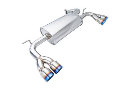 Megan Racing - Megan Racing Axle Back Exhaust System: Hyundai Genesis Coupe 2010-12 2.0 Turbo/V6 Blue Titanium Tips
