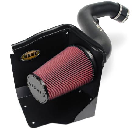 Airaid - Airaid 2005 Chevy HD Duramax 6.6L (Tall Hood Only) CAD Intake System w/ Tube (Dry / Red Media)