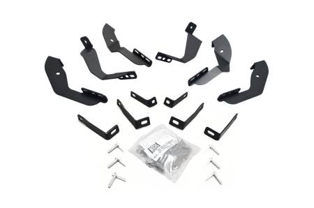 Go Rhino - Go Rhino 15-19 Chevrolet Silverado 2500HD/3500HD Brackets for OE Xtreme Cab Length SideSteps