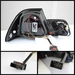 Spyder Auto - Spyder BMW E46 00-03 2Dr Coupe Light Bar LED Tail Lights Blk ALT-YD-BE4600-LBLED-BK