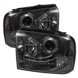 Spyder Auto - Spyder Ford F250/350/450 Super Duty 05-07 Projector Headlights LED Halo- LED Smke PRO-YD-FS05-HL-SM