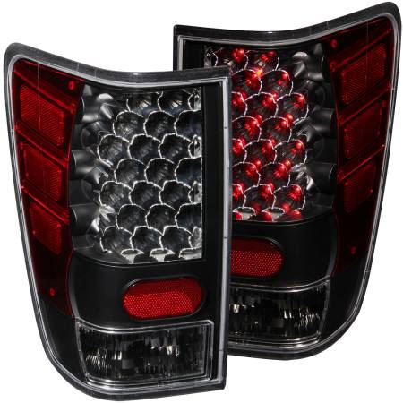 ANZO Headlights, Tail Lights and More  - ANZO 2004-2015 Nissan Titan LED Taillights Black