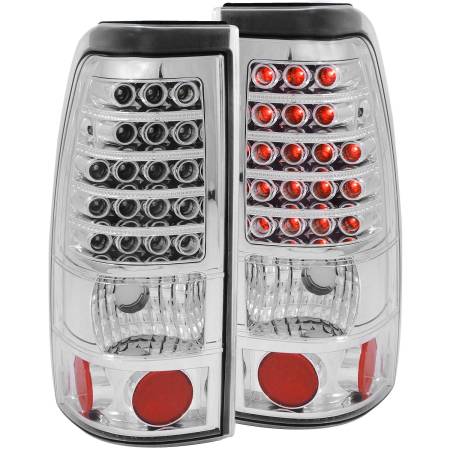 ANZO Headlights, Tail Lights and More  - ANZO 1999-2007 Chevrolet Silverado 1500 LED Taillights Chrome