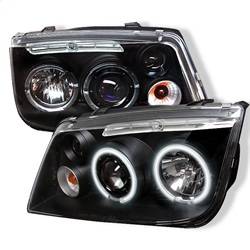 Spyder Auto - Spyder Volkswagen Jetta 99-05 Projector Headlights CCFL Halo Blk PRO-YD-VJ99-CCFL-BK