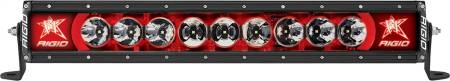 Rigid Industries - RIGID Radiance Plus LED Light Bar, Broad-Spot Optic, 20 Inch With Red Backlight