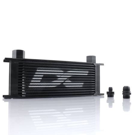 DC Sports - DC Sports 15 Row Universal Oil Cooler; Black with -10 AN Fittings