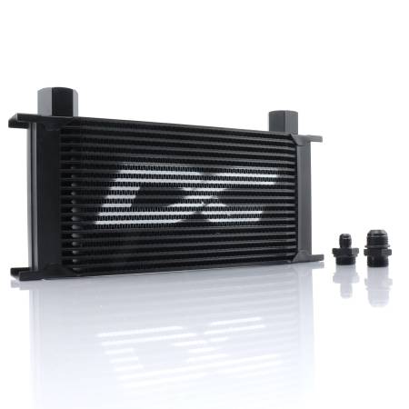 DC Sports - DC Sports 19 Row Universal Oil Cooler; Black with -10 AN Fittings