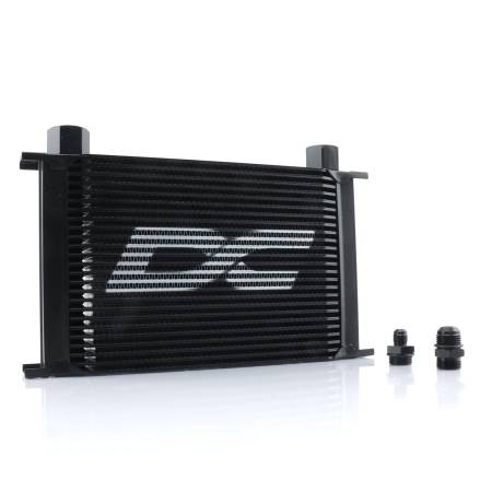 DC Sports - DC Sports 25 Row Universal Oil Cooler; Black with -10 AN Fittings