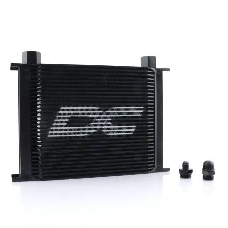DC Sports - DC Sports 30 Row Universal Oil Cooler; Black with -10 AN Fittings