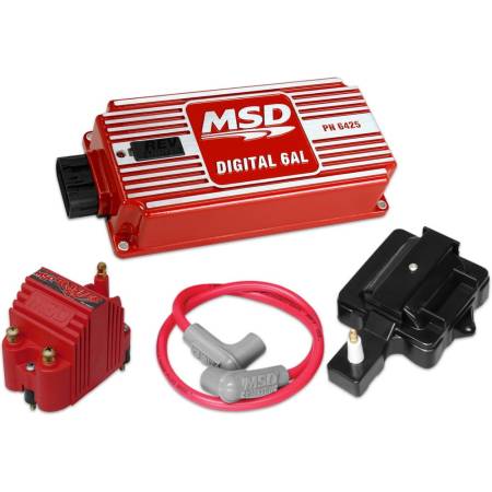MSD Ignition - MSD Super HEI Kit with Digital 6AL, Blaster SS Coil, HEI Adapter and 8.5mm Coil Wire