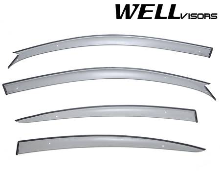 WellVisors - WellVisors Side Window Deflectors Mazda 3 Sedan 04-09 Premium Series