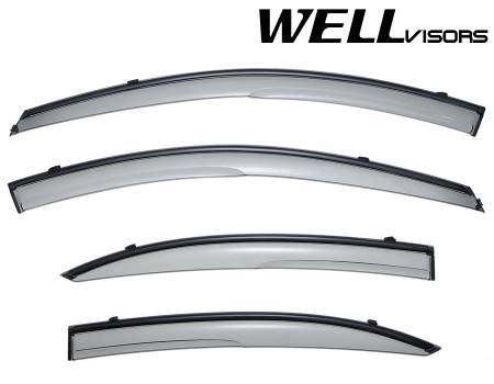 WellVisors - WellVisors Side Window Deflectors Kia Rio 06-09 Aerodyn Series