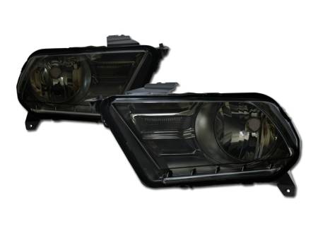 I3 Enterprise - I3 2010-2014 Ford Mustang Crystal Headlight - Excl Gt Model W/O Bulbs - Smoke