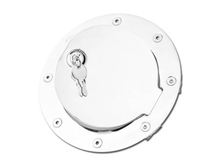 I3 Enterprise - I3 1991 - 1998 Chevrolet /K Pick Up 1500 /2500 /3500/,1992 - 1999 Chevrolet Suburban/1994 - 1999 Tahoe / Yukon/1999 - 2000 Cadillac Escalade/Gmc Yukon Denali - Stainless Steel Fuel Gas Tank Door With Lock & Keys - Chrome