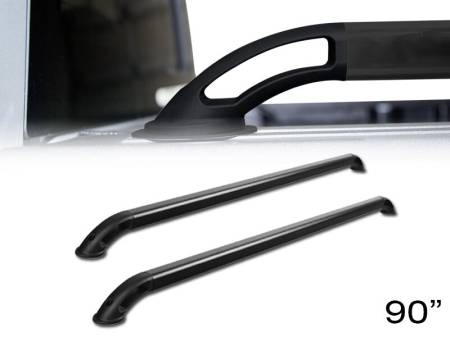 I3 Enterprise - I3 2014 Chevrolet Silverado - 8 ' Bed - Nylon Boss Locker - 1.75'' Matte Black Square Tube Side Bed Rails -Matte Black