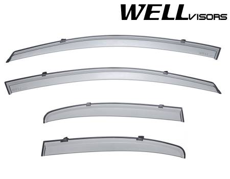 WellVisors - WellVisors Side Window Deflectors Mitsubishi Lancer 08-17 Premium Series