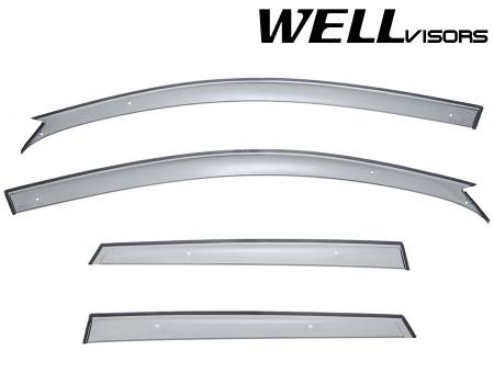 WellVisors - WellVisors Side Window Deflectors Mazda 3 Hatchback 04-09 Premium Series