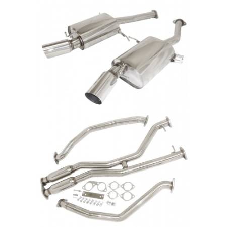 Manzo Headers, Exhausts, and More - Manzo E92 2007-2010 335i 2DR Coupe 3.0L I6 N54 Twin Turbo Stainless Steel Catback Exhaust System