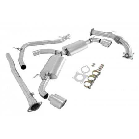 Manzo Headers, Exhausts, and More - Manzo Volkswagen VW Golf VI / GTI MK6 2010 2.0T Stainless Steel Dual Catback Exhaust System