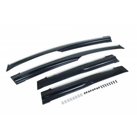 Manzo Headers, Exhausts, and More - Manzo Honda Fit 2009-2014 Polycarbonate Window Visors