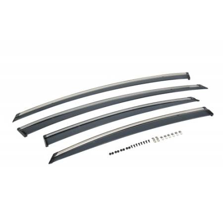 Manzo Headers, Exhausts, and More - Manzo Hyundai Sonata 2011-2014 Polycarbonate Window Visors