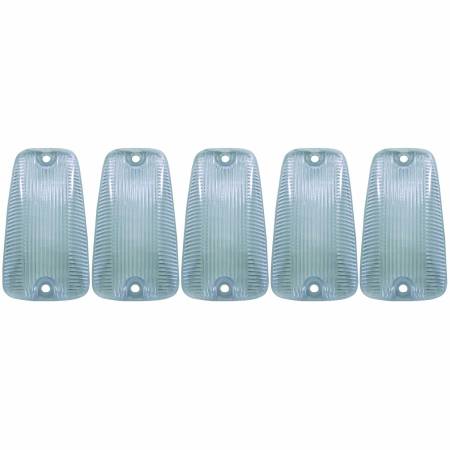 ANZO Headlights, Tail Lights and More  - ANZO 1988-2000 Chevrolet Silverado 3500 LED Cab Roof Light Kit Clear 5pc Replac Lens and LED Bulbs