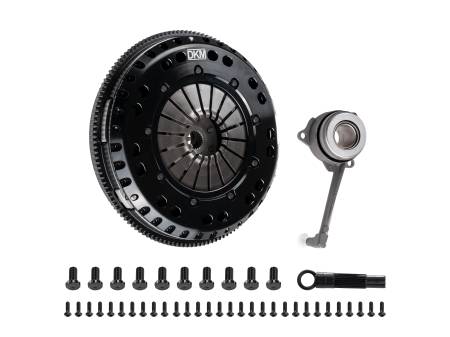 DKM Clutch - DKM Clutch VW MK4 R32 MS Twin Disc Clutch Kit w/Steel Flywheel (660 ft/lbs Torque)