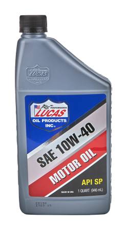 Lucas Oil - Lucas Motor Oil - High Performance - 10W40 - Conventional - 1 qt - Each
