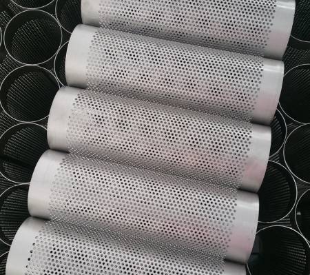 Ticon Industries - Ticon Industries 2.4" Titanium Perforated Punch Tube 11.25" OAL 1mm/.039"