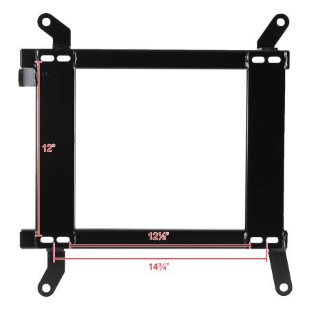 Spec'D Tuning Products - Spec-D 2008-2017 Mitsubishi Lancer/Evo Tensile Steel Racing Seat Mounting Brackets - 2PCS