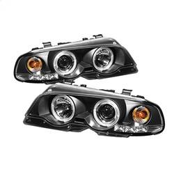 Spyder Auto - Spyder BMW E46 3-Series 00-03 2DR 1PC Projector Headlights LED Halo LED Blk PRO-YD-BMWE46-2D-HL-BK