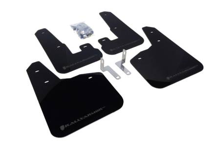 Rally Armor - Rally Armor 2010+ Subaru Legacy UR Black Mud Flap w/ Grey Logo
