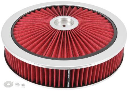 Spectre Performance - Spectre ExtraFlow HPR Air Cleaner Assembly 14in. x 3in. - Red