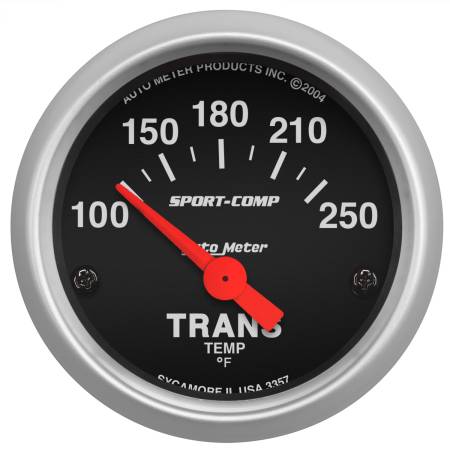 AutoMeter - AutoMeter Sport Comp 100-250 F Trans Temp Gauge