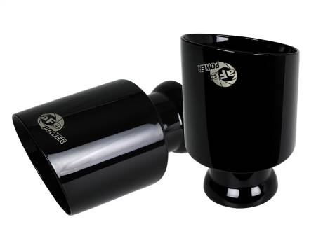 aFe Power (Advanced FLOW Engineering) - aFe MACH Force-XP 4-1/2in Black OE Replacement Exhaust Tips - 15-19 Dodge Charger/Hellcat
