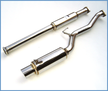 Invidia - Invidia 03+ Evo 76mm REGULAR Stainless Steel Tip Cat-back Exhaust