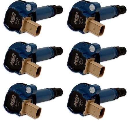 MSD Ignition - MSD Coil,BLUE,Ford Eco-Boost 3.5L V6, 6-Pk