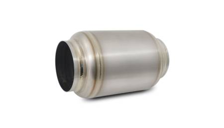 Vibrant Performance - Vibrant Performance Titanium Muffler w/Natural Tip 3.5in. Inlet / 3.5in. Outlet / 5.5in Dia