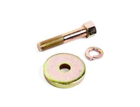 Cometic Gasket - Cometic Harmonic Balancer Bolt Kit 7/16 - 20 x 2.25" Grade 8 Bolt With Tall Hex Head and Extra Thick Ground Washer With Zinc Dichromate Gold Finish