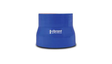 Vibrant Performance - Vibrant Performance 4 Ply Reinforced Silicone Transition Connector - 2.25in I.D. x 2.75in I.D. x 3in long (BLUE)