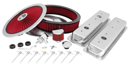 Spectre Performance - Spectre SB Chevy Centerbolt Deluxe Engine Dress Up Kit - Red