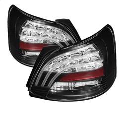 Spyder Auto - Spyder Toyota Yaris 07-09 4Dr LED Tail Lights Blk ALT-YD-TYA074D-LED-BK