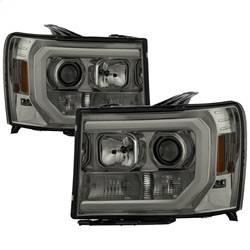 Spyder Auto - Spyder GMC Sierra 1500/2500/3500 07-13 V2 Projector Headlights - Smoke PRO-YD-GS07V2-LBDRL-SM
