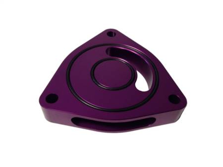 Torque Solution - Torque Solution Blow Off BOV Sound Plate (Purple): 2016 + Honda Civic Si